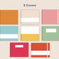 Digital Notebook 8 Tab - Landscape - Bright Summer