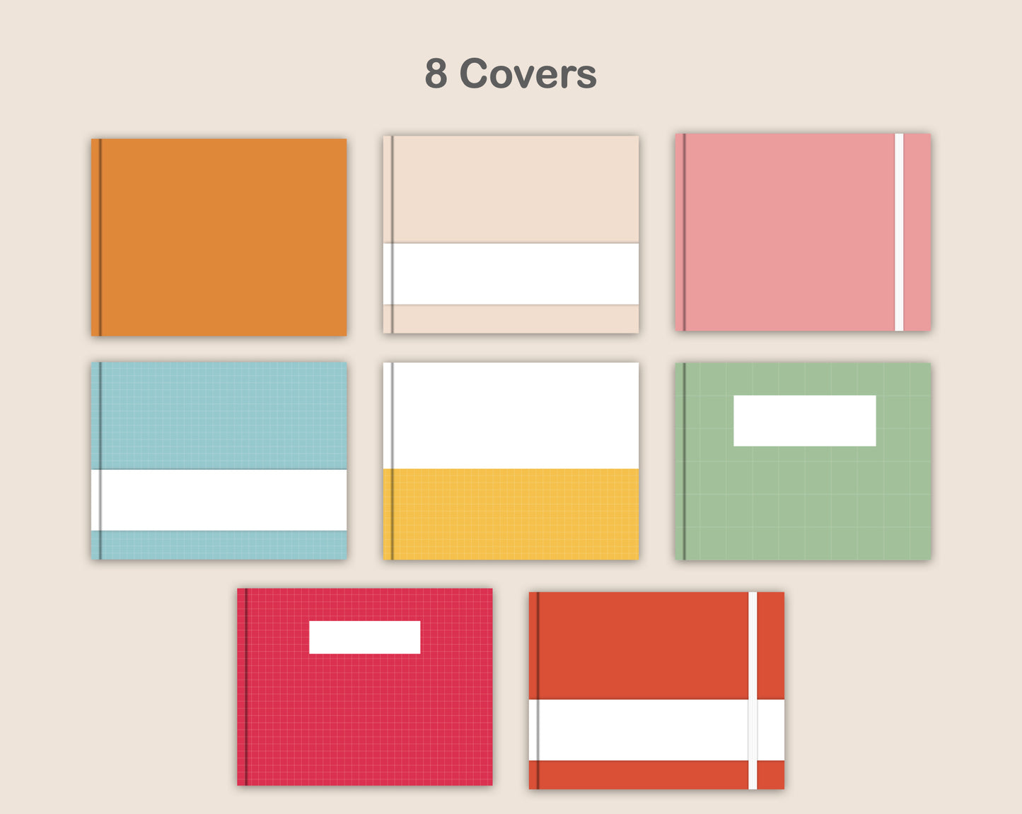 Digital Notebook 8 Tab - Landscape - Bright Summer