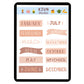 Digital Sticker - Month Name in Neutral theme