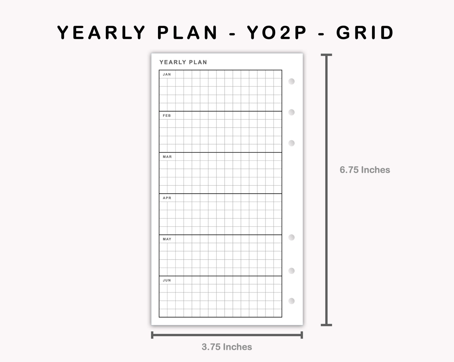 Personal Inserts - Yearly Plan - YO2P - Grid