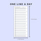 Skinny Classic HP Inserts - One Line A Day
