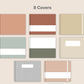 Digital Notebook 8 Tab - Landscape - Earthy