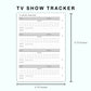 Personal Wide Inserts - TV Show Tracker