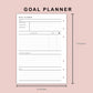 B6 Inserts - Goal Planner