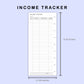 Skinny Classic HP Inserts - Income and Expense Tracker