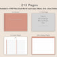 Digital Bullet Journal 200 Pages - Landscape - Neutral
