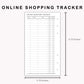 Personal Inserts - Online Shopping Tracker
