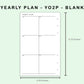 FC Compact Inserts - Yearly Plan - YO2P - Blank