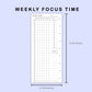 Skinny Classic HP Inserts - Weekly Focus Time
