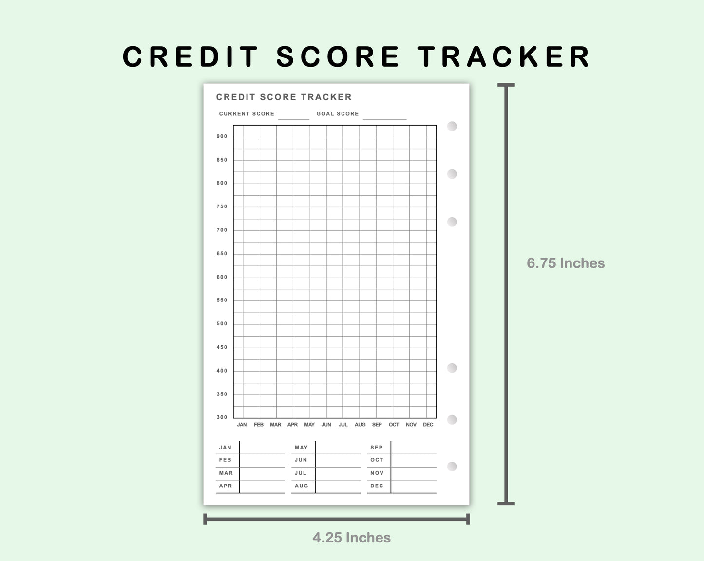 FC Compact Inserts - Credit Score Tracker