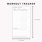 Personal Inserts - Workout Tracker
