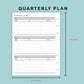 B6 Wide Inserts - Quarterly Plan