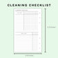 FC Compact Inserts - Cleaning Checklist