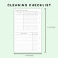 FC Compact Inserts - Cleaning Checklist