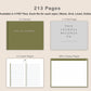 Digital Bullet Journal 200 Pages - Landscape - Boho