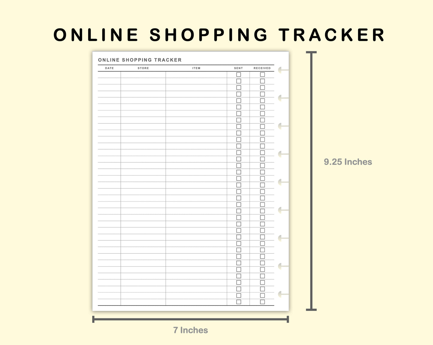 Classic HP Inserts - Online Shopping Tracker