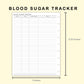 Classic HP Inserts - Blood Sugar Tracker