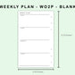 FC Compact Inserts - Weekly Plan - WO2P - Blank