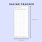 Skinny Classic HP Inserts - Saving Tracker