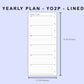 Skinny Classic HP Inserts - Yearly Plan - YO2P - Lined
