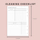 B6 Inserts - Cleaning Checklist