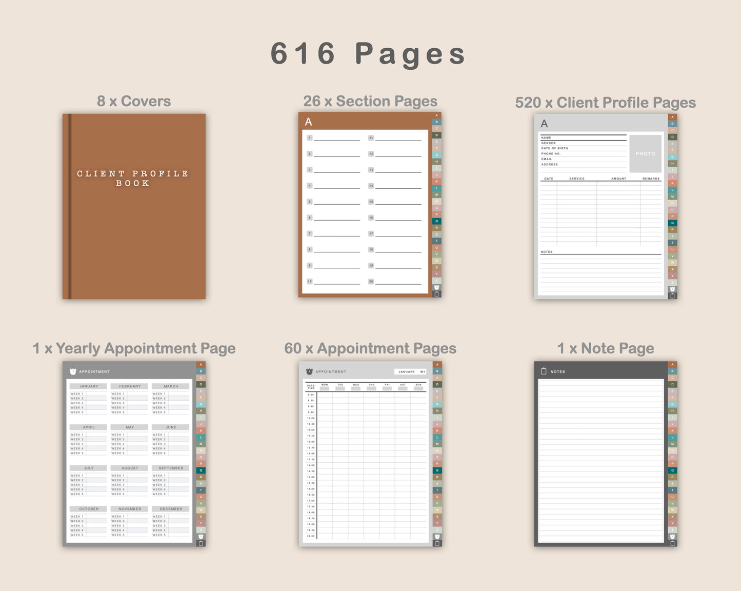 Digital Client Book - Portrait - Neutral