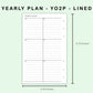 FC Compact Inserts - Yearly Plan - YO2P - Lined