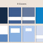 Digital Notebook 8 Tab - Portrait - Classic Blue