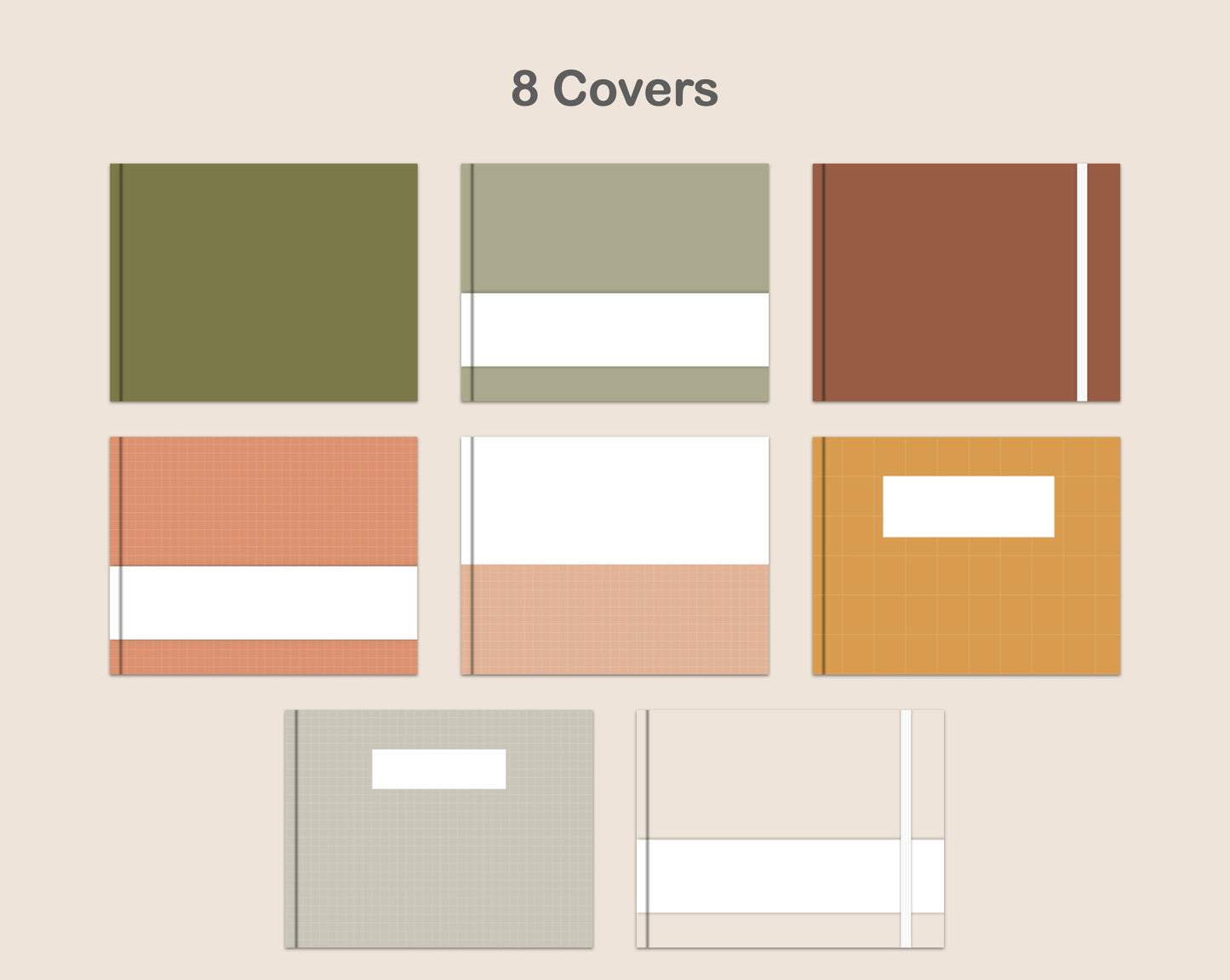 Digital Notebook 8 Tab - Landscape - Boho
