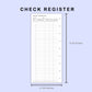 Skinny Classic HP Inserts - Check Register