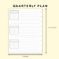 Classic HP Inserts - Quarterly Plan with Calendar