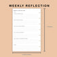 Mini Happy Planner Inserts - Weekly Reflection