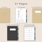 Digital Checkbook Register - Portrait - Muted