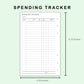 FC Compact Inserts - Spending Tracker