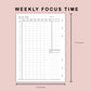B6 Inserts - Weekly Focus Time