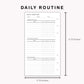Personal Inserts - Daily Routine
