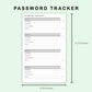 FC Compact Inserts - Password Tracker