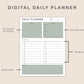 Daily Planner, Meal Planner - Portrait