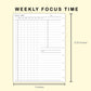 Classic HP Inserts - Weekly Focus Time
