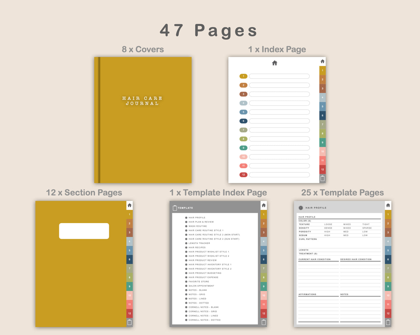 Digital Hair Care Journal - Modern