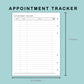 B6 Wide Inserts - Appointment Tracker