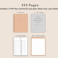 Digital Bullet Journal 200 Pages - Portrait - Brown