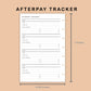 Mini Happy Planner Inserts - Afterpay Tracker