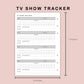B6 Inserts - TV Show Tracker