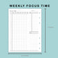 B6 Wide Inserts - Weekly Focus Time