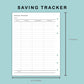 B6 Wide Inserts - Saving Tracker