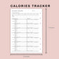 B6 Inserts - Calories Tracker