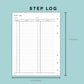 B6 Wide Inserts - Step Log