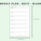 FC Compact Inserts - Weekly Plan - WO1P - Blank
