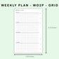 FC Compact Inserts - Weekly Plan - WO2P - Grid